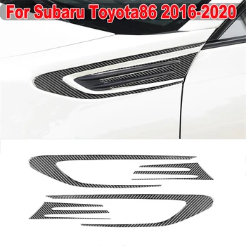 4 бр. Автомобилни предното странично крило от Въглеродни Влакна, декоративна тампон, стикер за Subaru Toyota86 2016 2017 2018 2019 2020, Автомобилен Стайлинг
