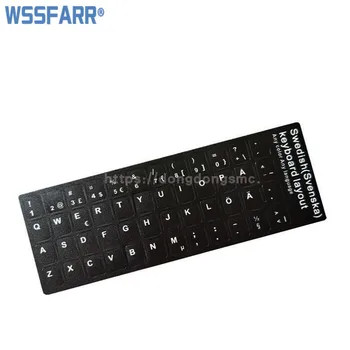 Стикер на шведскую клавиатура, екологично чисти пластмасови етикети Svenska keyboard за лаптоп/компютър