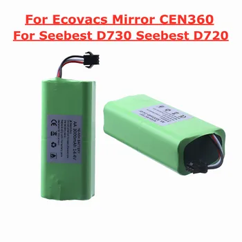 14,4 През 2000 mah 3000 mah NiMH Батерия за Seebest D730 D720 Ecovacs Mirror CEN360 Робот-Прахосмукачка резервни части на батерията