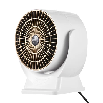 Електрически радиатор, вентилаторна печка, 800 W, Енергоспестяващ тенис на нагревател, Функция циркулация на въздуха, прегряване, офис помещение, Използване на работния плот