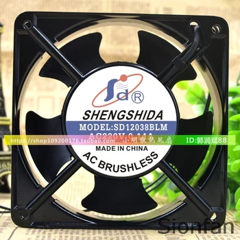 За Shengshida SD12038SLM/BLM 110/220/380 В шкаф 0.14 A охлаждащ вентилатор Тест на работа