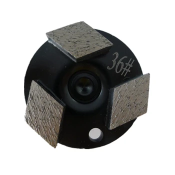 3-Инчов диамантен диск за шлайфане на бетон с три ромбовидными сегменти за каменни настилки и терраццо - Опаковка от 12 броя