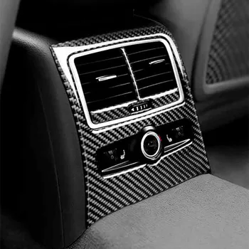 Декоративна украса на гърба на рамката на климатик за Audi A6 C6 2005-2011 Капачки воздуховыпускных дупки от въглеродни влакна, Аксесоари за интериора