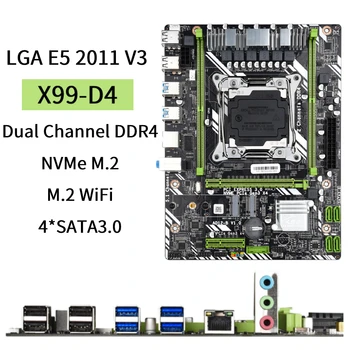 Дънна платка X99 X99-D4 LGA 2011 V3 Placa Mae Поддържа памет DDR4 Процесор XEON E5 V3V4 WIFI NVME M. 2 X99 LGA2011-3