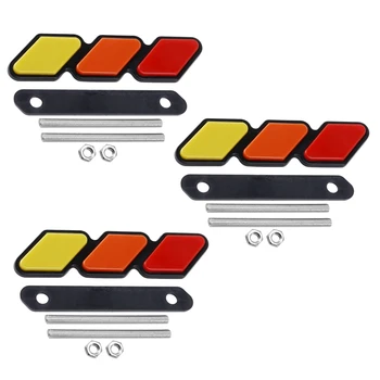 3X Трицветна икона на предната решетка на Радиатора, Емблемата на Toyota Tacoma 4Runner Highlander RAV4