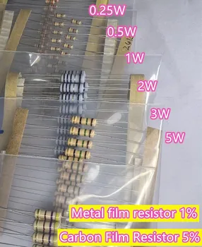 Потопяема резистор с 5% въглеродна обвивка мощност 0,25 W Оригинални стоки в наличност