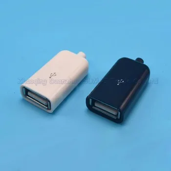 10 комплекта 4 в 1 USB конектор тип A, заваръчен тел за USB-удължител, с щепсел направи си САМ