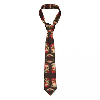 Мъжка вратовръзка Тънък, Обтягивающий, с красиви черепи, Модерен вратовръзка, Свободен стил, мъжка вратовръзка, сватба