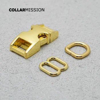 жълто злато 10 мм (метален обтегач + регулировочная обтегач + D-образен пръстен/комплект) за раницата 