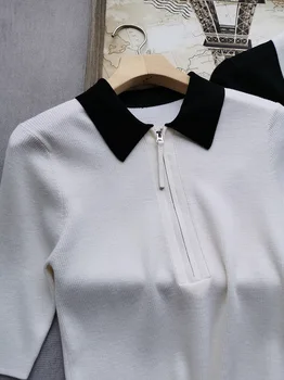 Ежедневни стилна приталенная блуза от високо качество