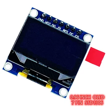 0,96 инча 7P Бяло/синьо/жълто-син OLED-модул SSD1315 Drive IC, съвместим с SSD1306 128 * 64 IIC интерфейс