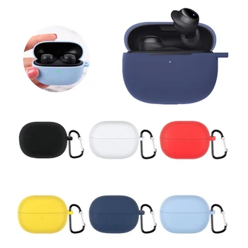 Чанта за слушалки с плетене на една кука, кутия от течен силикон, защитен мек тънък протектор за слушалки против надраскване за Redmi Рецептори 3 Lite