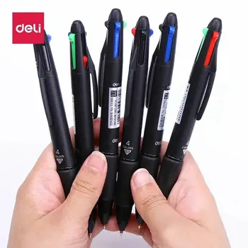2 бр./лот, разноцветни химикалки, прибиращи химикалки 4-в-1, химикалка писалка 4 ярки цветове, най-добрият подарък за гладко писане