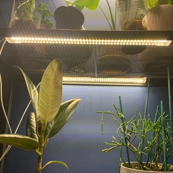 Фитолампа за растенията с led подсветка с таймер Фитолампа 3200 K Гидропонный бар на пълния спектър за засаждане на стайни цветя, Орхидеи