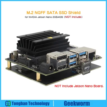 Geekworm T150 M. 2 NGFF SATA SSD Такса за разширяване на съхранение Подкрепа на Key-B 2242/2260/2280 SSD за в jetson Nano 2 GB/4 GB