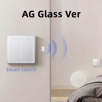 За Xiaomi Mi Home AG Glass Безжични Интелигентен ключ От 1 до 3 Бутони Макс 17 клавиши за Управление на Mijia Автоматика Добро усещане за допир 86 Размер