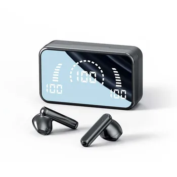Огледално Цифров дисплей Безжична Bluetooth слушалка 5.1 Touch TWS Слушалки Бизнес спортни слушалки