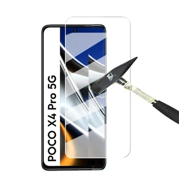 Защитно Стъкло за Poco X3 Pro X3 NFC M5S M5 Защитно фолио за екрана Xiaomi Poco F3 F4 GT F2 Pro M3 M4 X4 X5 Pro 5G Glass