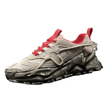 Мъжки вулканизированная обувки, масивни обувки, мъжки ежедневни обувки дантела, обувки на платформа, мъжки обувки, дишаща мъжки обувки, обувки за възрастни