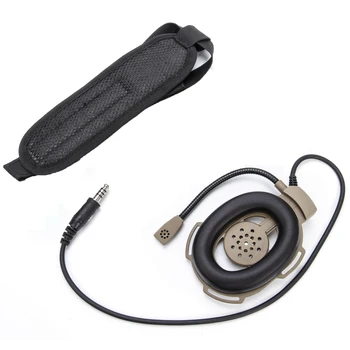 кафяви HD01, тактически радиогарнитура Bowman Elite II, слушалка, микрофон за двупосочна радиостанция
