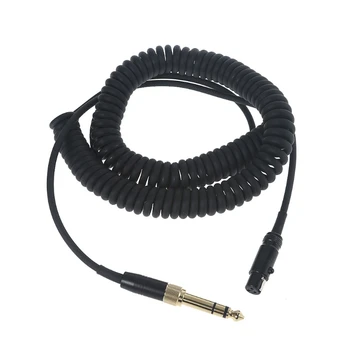 Нов Пружинен Кабел за слушалки akg K240 K702 Q701 K271 K267 K712 Взаимозаменяеми Тел за 6,35 мм слушалки/3,5 мм Plug-Мин