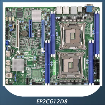 Сървърна дънна Платка На ASROCK За EP2C612D8 DDR4 ATX С Подкрепата на R3 E5-2600/4600 V3 Напълно изпитано Добро Качество