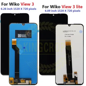 Оригиналът е тестван за LCD дисплей Wiko View 3 Lite touch screen, дигитайзер-дисплей View3 View 3 Screen lcd