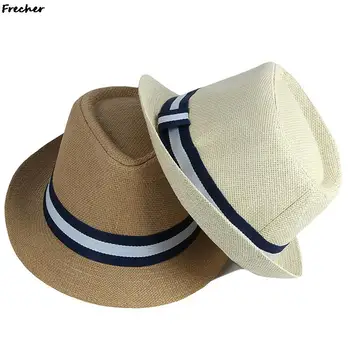 Джаз шапки в английски стил, шапки от слънцето за сватбени партита, мъжки Плажни шапки за един господин, Класически Филц шапки с ленти, Мъжки Модни гангстерская шапка