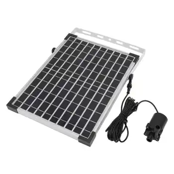Комплект за слънчева фонтанного помпа Слънчев водна помпа, ABS Материал с 13 дюзи за аквапаркове