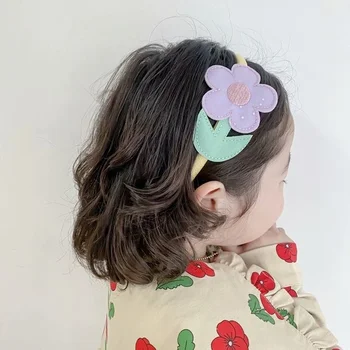 Корейска детска превръзка на главата и ins с хубаво цвете, хубава превръзка на главата принцеси за момичета, аксесоари за коса