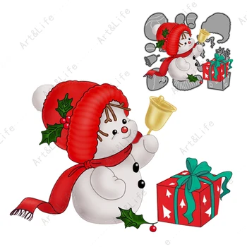 Шаблони Снежен 2023 Нови Метални Режещи Коледни Печати За Направата На Картичките За Scrapbooking, Албуми, Картички За Рожден Ден, Печат, Изрязани Печат