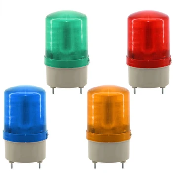 Led сигнална лампа-светкавица, LED-1101 Авариен светлинен индикатор за пожарникари Червен Зелен Син Жълт
