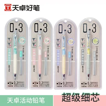 0,3 мм Сладък цветна пластмасова механични моливи Лесен прохладна автоматичен молив за ученически пособия корейски канцеларски материали Kawaii