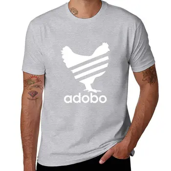 Тениска със забавна пилешко месо Adobo Filipino Pinoy Philippines, тениски по поръчка, обикновена тениска, мъжки ризи с графичен дизайн
