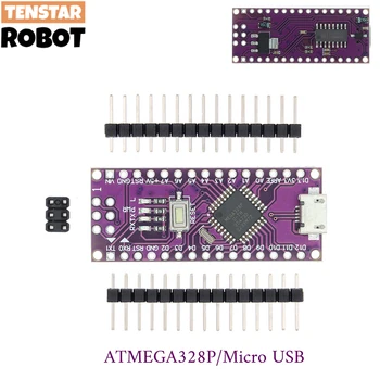 Контролер Nano 3.0 с ботуш Mini Type-C Micro USB съвместим с Arduino CH340, шофьор 16 Mhz ATMEGA328P