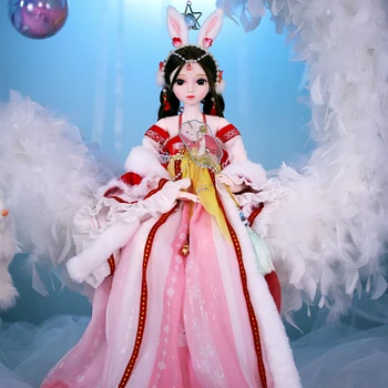Кукла Мечта Фея 1/3 DBS 62 см, китайски момиче-зайче, механичен шарнирный комплект включващ дрехи и обувки, висококачествен грим BJD SD