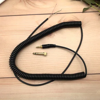 Преносимото кабел за слушалки HDJ-1000 Large, пружинен тел, метален конектор, кабели за слушалки