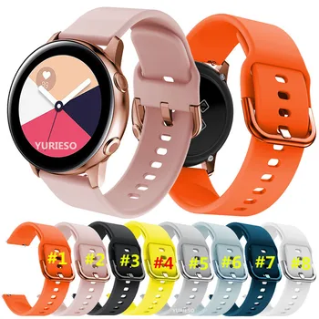 20 мм Силикон Каишка за часовник Samsung Galaxy Watch ACTIVE 42 мм Шарени Взаимозаменяеми Гривна За Huami Amazfit Bip /Amazfit 2