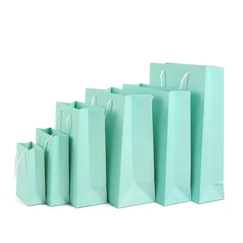 Малка прясна зелена кутия шоколадови бонбони, подаръчни чанти за ръце, Опаковки за бижута, хартиени чанти на коледна тематика, подаръчни чанти за рожден ден, подарък чанта за украса