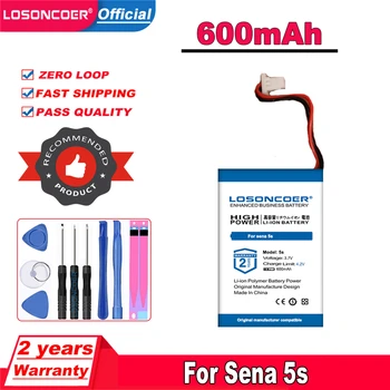 Батерия LOSONCOER 600 mah за 2-жични и 3-жични слушалки Sena 5s