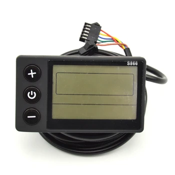 Електрически велосипед S866 Дисплей LCD метър за интелигентен контролер Ebike Panel SM Plug Електрически Велосипед
