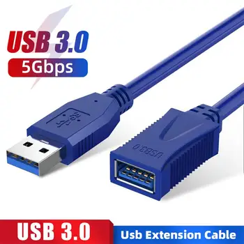 USB удължителен кабел за Високоскоростен Пренос на USB3.0 От мъжа към Жената Кабел 0,3 М/1 М/1.5 М/1,8 М удължителен кабел За телевизор, КОМПЮТЪР, Мишка