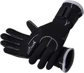 Премиум 3 мм неопренови ръкавици за неопрен с пет пръста от неопрен с устойчивост на износване за гмуркане, гмуркане с шнорхел, каране на каяк, сърф и други водни спортове