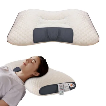 3D СПА-масажна възглавница на шийката на еластична превръзка от соеви влакна, възглавници-преграда за облекчаване на съня и защита на врата, вязаная възглавница, спално Бельо