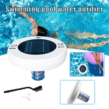 Слънчев йонизатор за басейна, инструмент за почистване на басейн на слънчеви батерии, автоматично пречистване на басейна и йонизатор басейн за плувни басейни ASD88