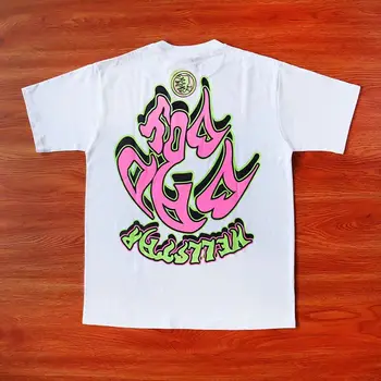 Тениска Hellstar, американската градинска облекло в стил хип-хоп тениска с цветен принтом, тениски HELLSTAR за мъже и жени