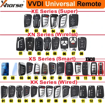 Оригинален XHORSE VVDI Универсален умен/супер/Безжичен/кабелен отдалечен ключ серия XS/XE/XN/XK английска версия
