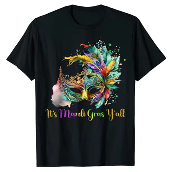 Реколта празнична облекло Mardi Gras в Луизиана, тениска, дамска тениска с графичен дизайн, ежедневни потници, блузи с къс ръкав