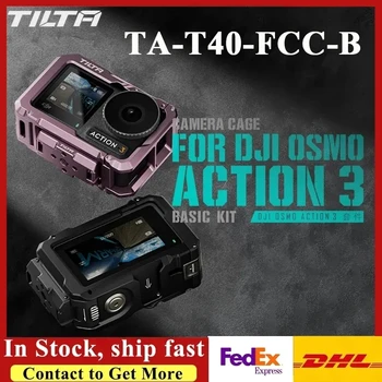 TILTA TA-T40-Универсална втулка за екшън камери Osmo Action 3 с вендузата на цялата камера (4,5 инча) TA-T42-FCC-B