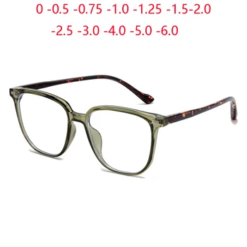 Синя Светлина Блокиращ Овални Диоптрийные Очила с Големи Рамки, Дамски слънчеви Очила TR90 1,56 с Един Зрение, Очила по Рецепта от 0 -0,5 -0,75 До-6,0